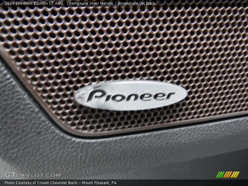 Champagne Silver Metallic / Brownstone/Jet Black 2014 Chevrolet Equinox LT AWD