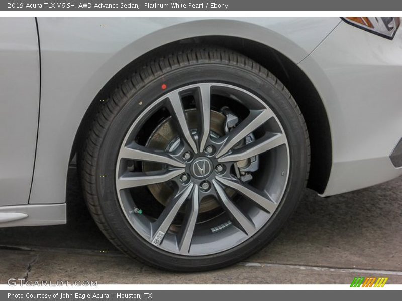 Platinum White Pearl / Ebony 2019 Acura TLX V6 SH-AWD Advance Sedan