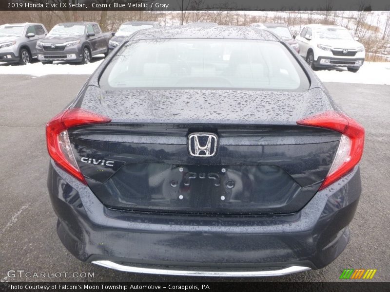 Cosmic Blue Metallic / Gray 2019 Honda Civic LX Sedan