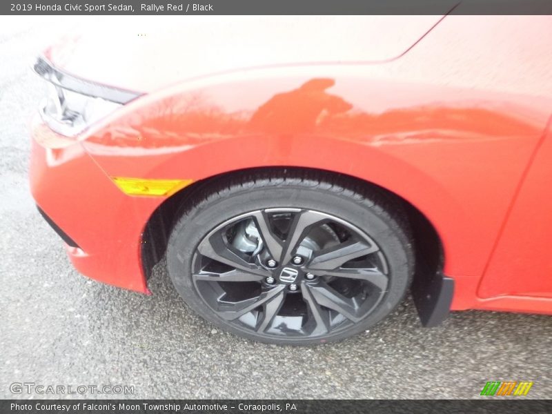 Rallye Red / Black 2019 Honda Civic Sport Sedan