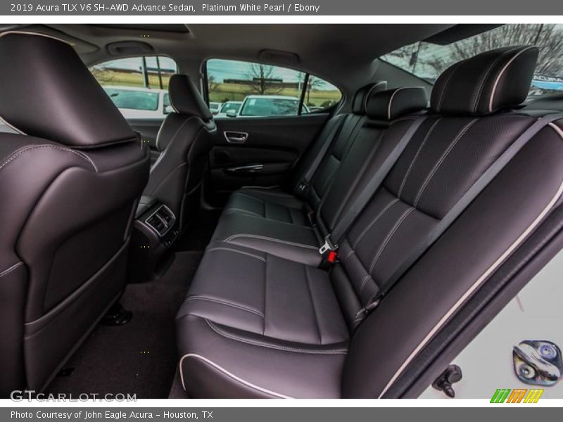 Platinum White Pearl / Ebony 2019 Acura TLX V6 SH-AWD Advance Sedan