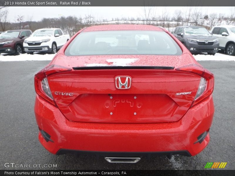 Rallye Red / Black 2019 Honda Civic Sport Sedan