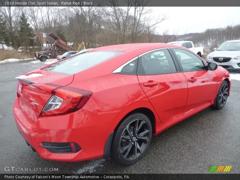 Rallye Red / Black 2019 Honda Civic Sport Sedan