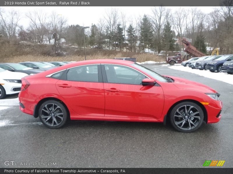 Rallye Red / Black 2019 Honda Civic Sport Sedan