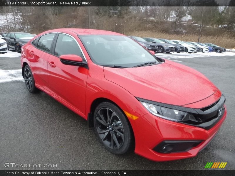 Rallye Red / Black 2019 Honda Civic Sport Sedan