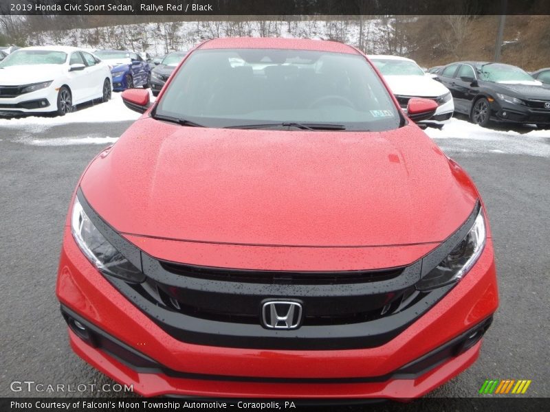 Rallye Red / Black 2019 Honda Civic Sport Sedan