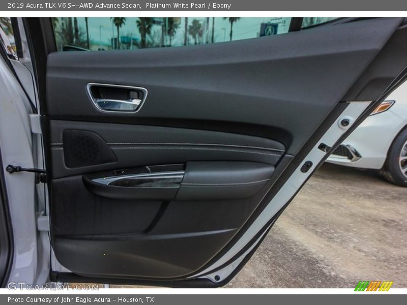 Platinum White Pearl / Ebony 2019 Acura TLX V6 SH-AWD Advance Sedan
