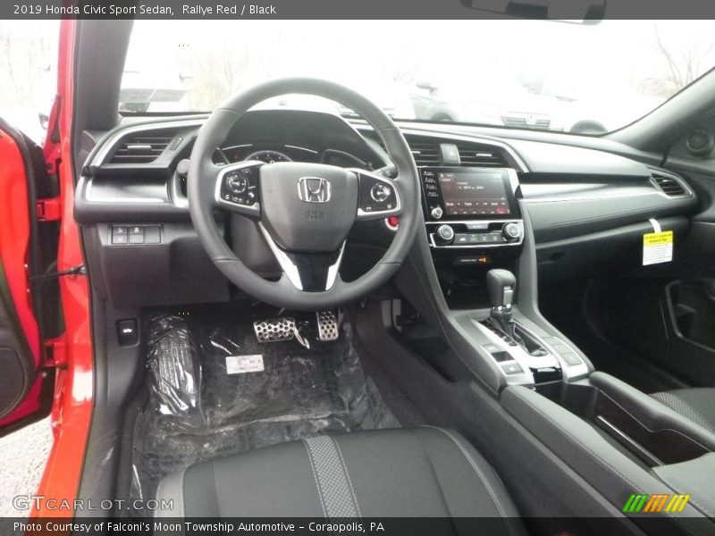 Rallye Red / Black 2019 Honda Civic Sport Sedan