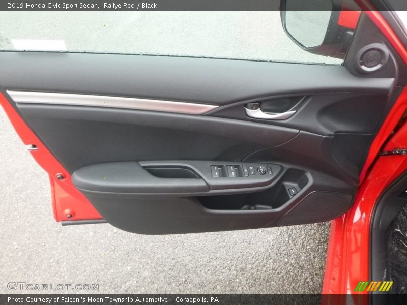 Rallye Red / Black 2019 Honda Civic Sport Sedan