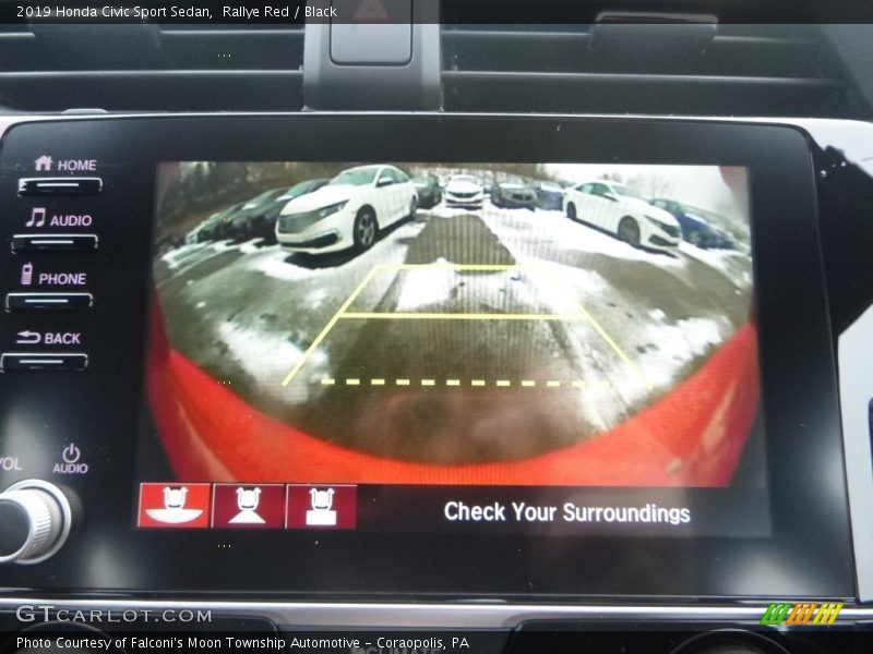 Rallye Red / Black 2019 Honda Civic Sport Sedan