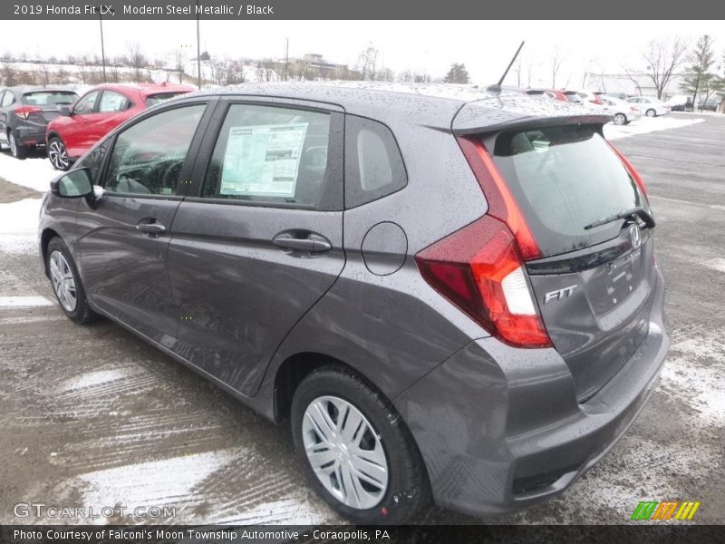 Modern Steel Metallic / Black 2019 Honda Fit LX