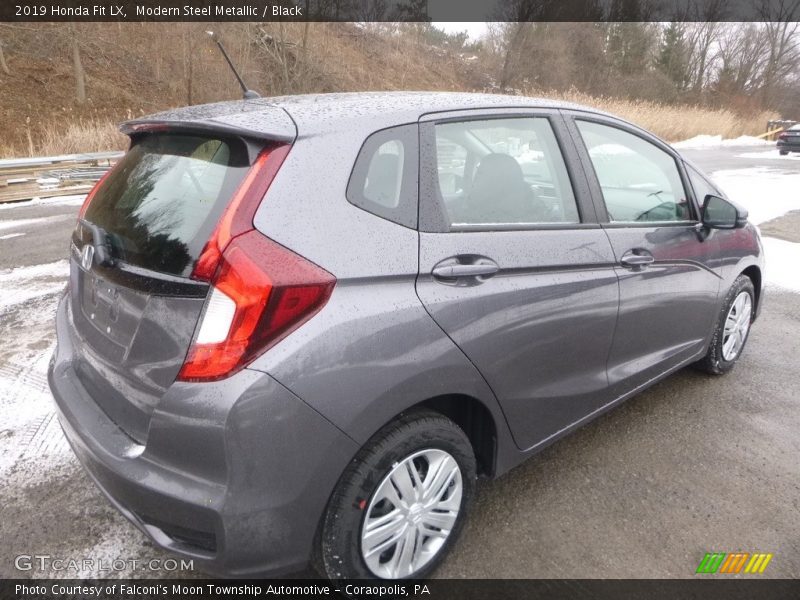 Modern Steel Metallic / Black 2019 Honda Fit LX