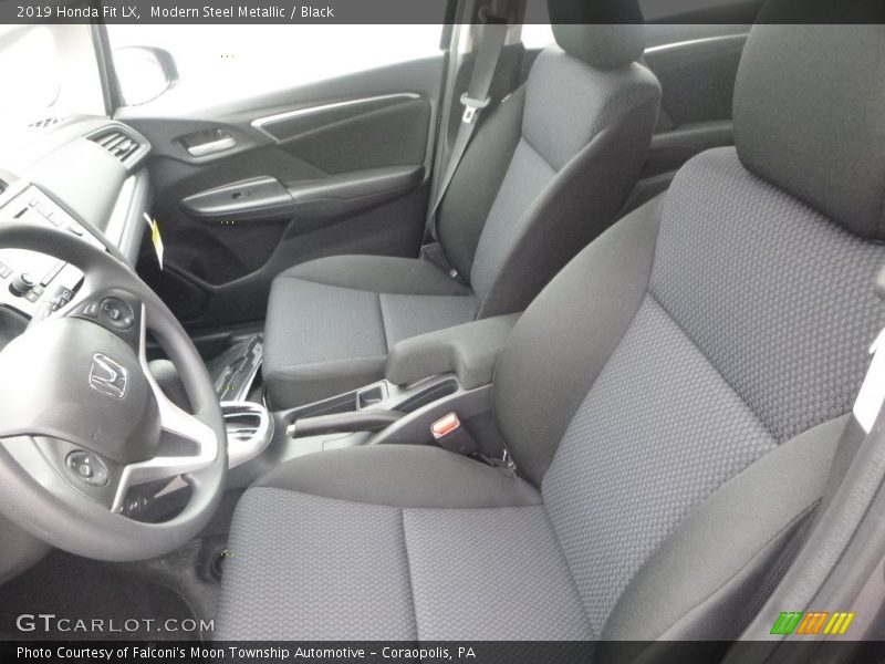 Modern Steel Metallic / Black 2019 Honda Fit LX