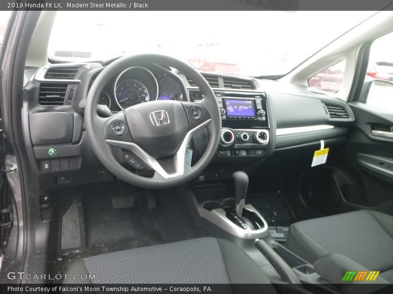 Modern Steel Metallic / Black 2019 Honda Fit LX