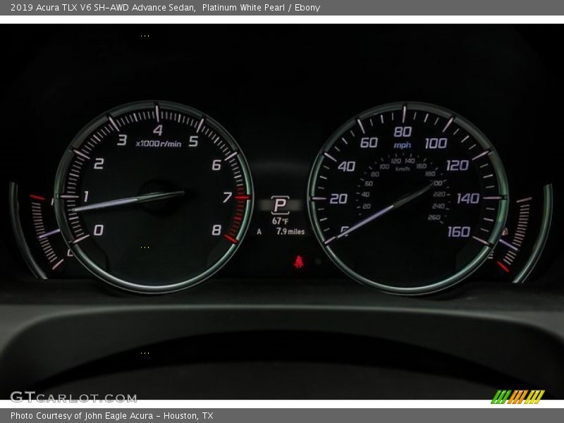 Platinum White Pearl / Ebony 2019 Acura TLX V6 SH-AWD Advance Sedan