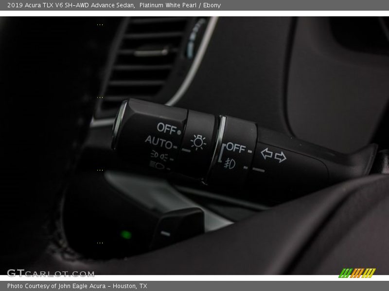 Platinum White Pearl / Ebony 2019 Acura TLX V6 SH-AWD Advance Sedan