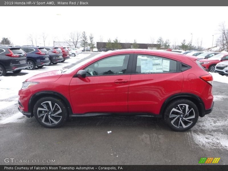 Milano Red / Black 2019 Honda HR-V Sport AWD