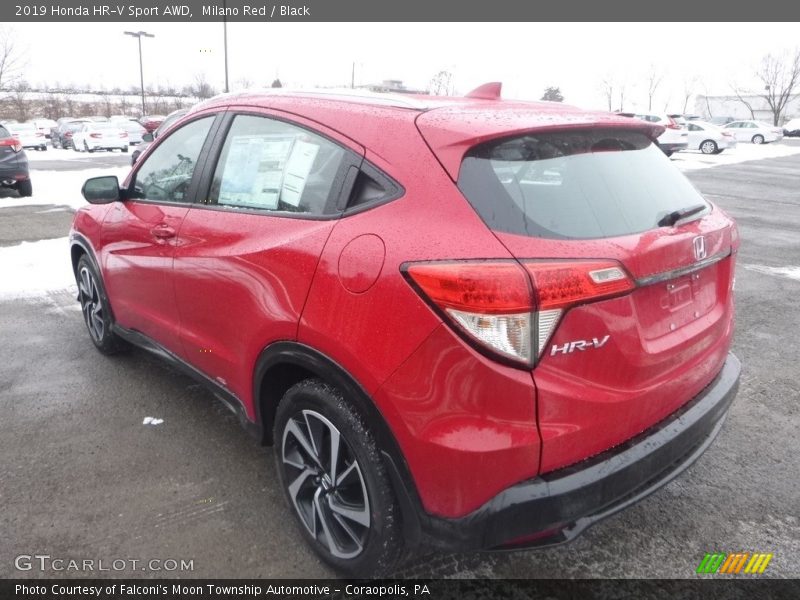 Milano Red / Black 2019 Honda HR-V Sport AWD