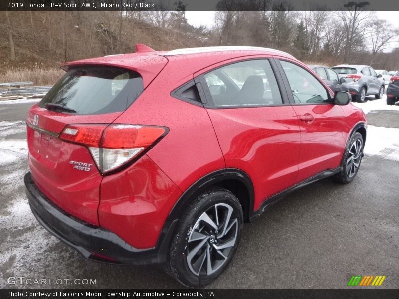 Milano Red / Black 2019 Honda HR-V Sport AWD