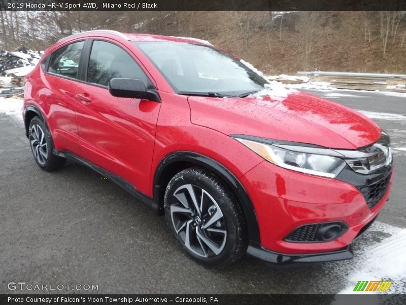 Milano Red / Black 2019 Honda HR-V Sport AWD