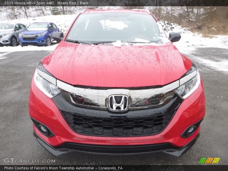 Milano Red / Black 2019 Honda HR-V Sport AWD