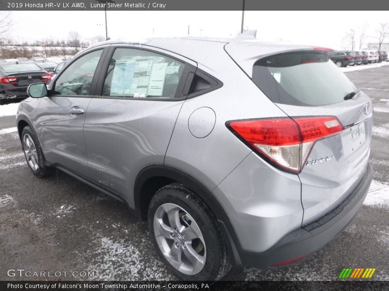 Lunar Silver Metallic / Gray 2019 Honda HR-V LX AWD