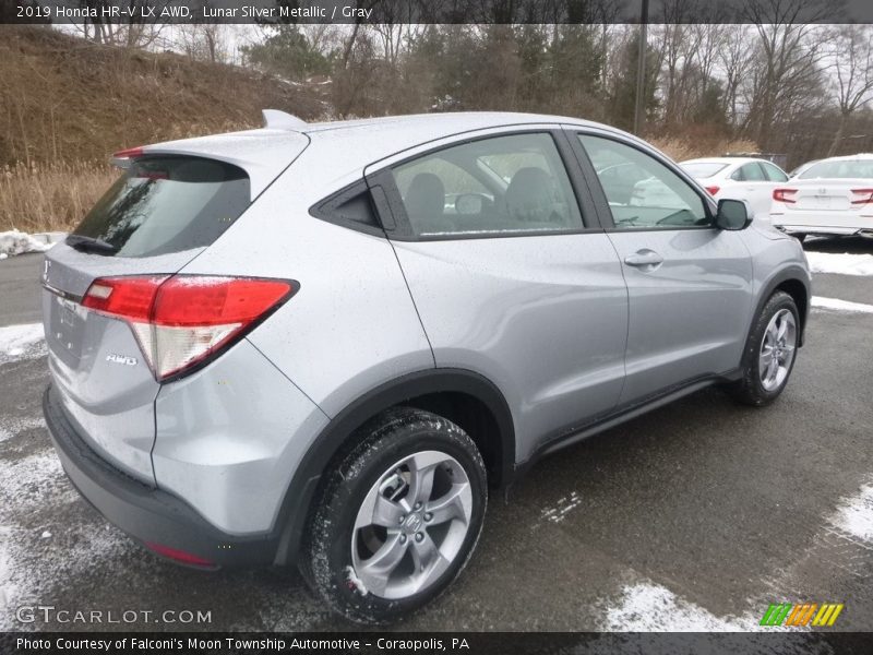 Lunar Silver Metallic / Gray 2019 Honda HR-V LX AWD