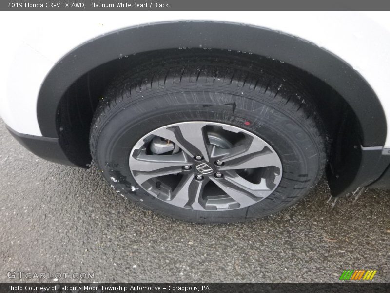 Platinum White Pearl / Black 2019 Honda CR-V LX AWD