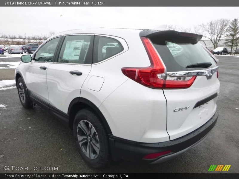 Platinum White Pearl / Black 2019 Honda CR-V LX AWD