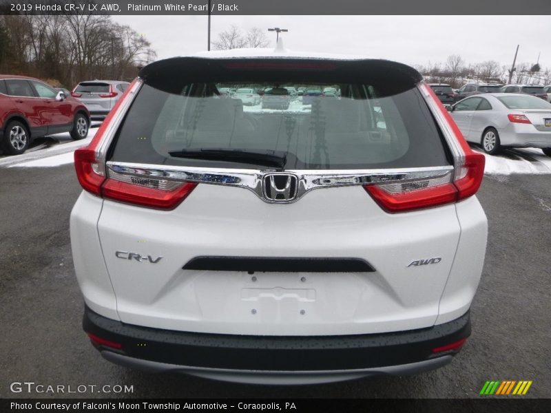 Platinum White Pearl / Black 2019 Honda CR-V LX AWD