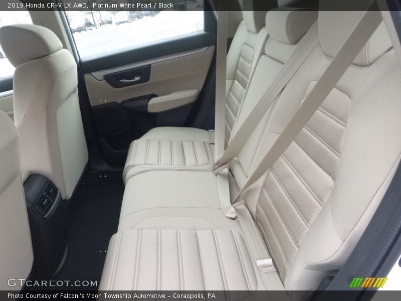 Platinum White Pearl / Black 2019 Honda CR-V LX AWD