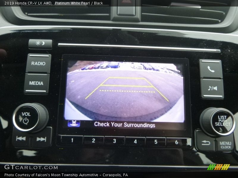 Platinum White Pearl / Black 2019 Honda CR-V LX AWD
