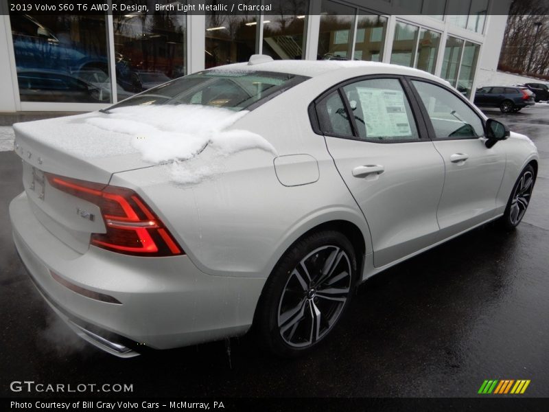 Birch Light Metallic / Charcoal 2019 Volvo S60 T6 AWD R Design