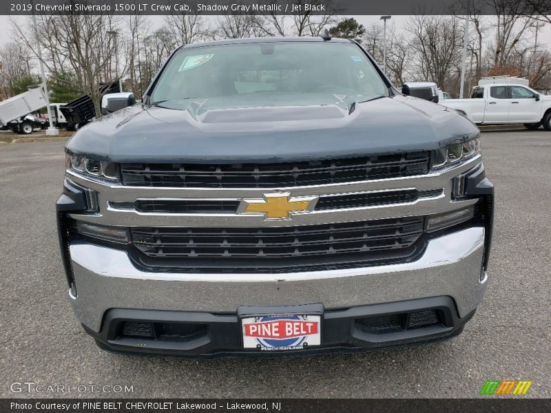 Shadow Gray Metallic / Jet Black 2019 Chevrolet Silverado 1500 LT Crew Cab