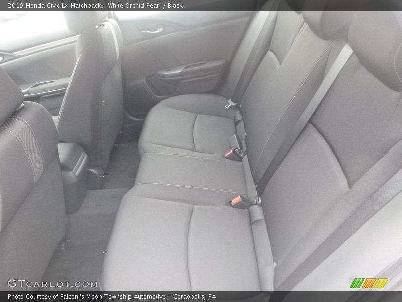 White Orchid Pearl / Black 2019 Honda Civic LX Hatchback
