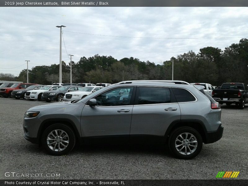 Billet Silver Metallic / Black 2019 Jeep Cherokee Latitude