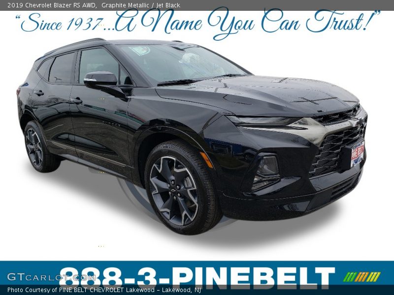 Graphite Metallic / Jet Black 2019 Chevrolet Blazer RS AWD