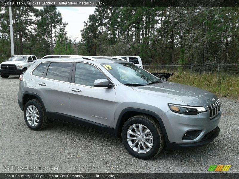 Billet Silver Metallic / Black 2019 Jeep Cherokee Latitude