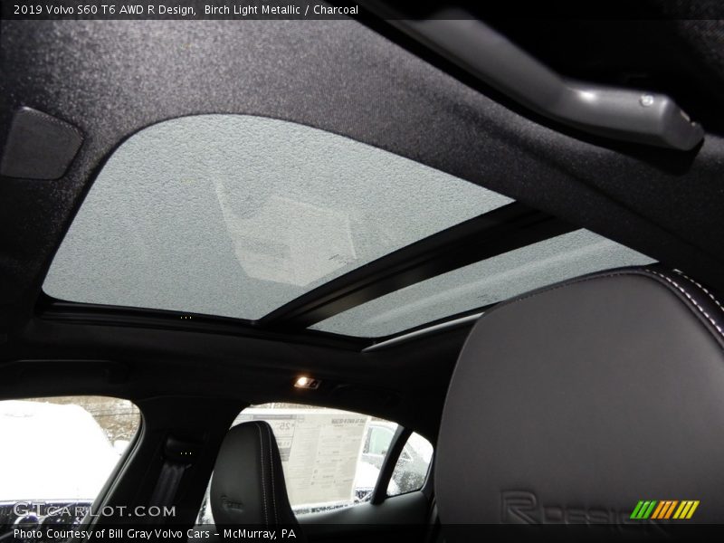 Birch Light Metallic / Charcoal 2019 Volvo S60 T6 AWD R Design