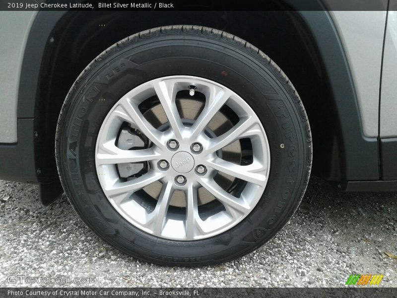 Billet Silver Metallic / Black 2019 Jeep Cherokee Latitude