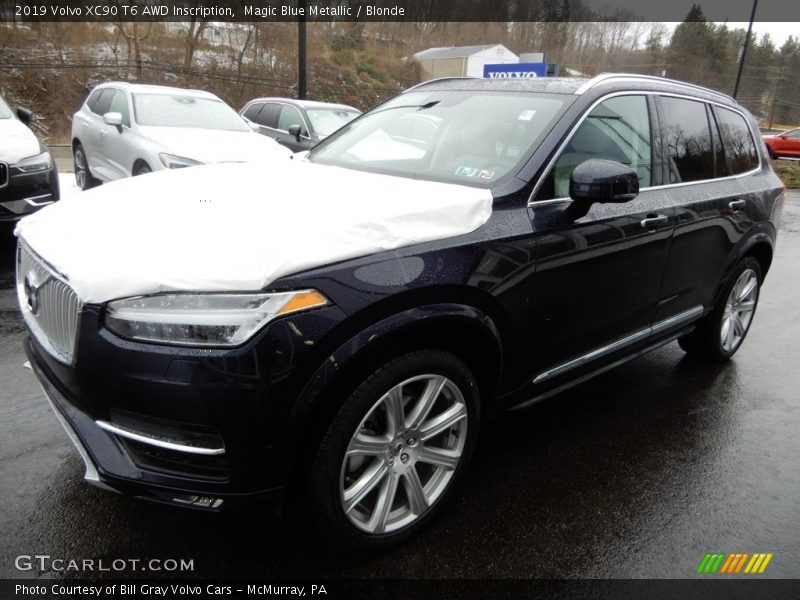 Magic Blue Metallic / Blonde 2019 Volvo XC90 T6 AWD Inscription