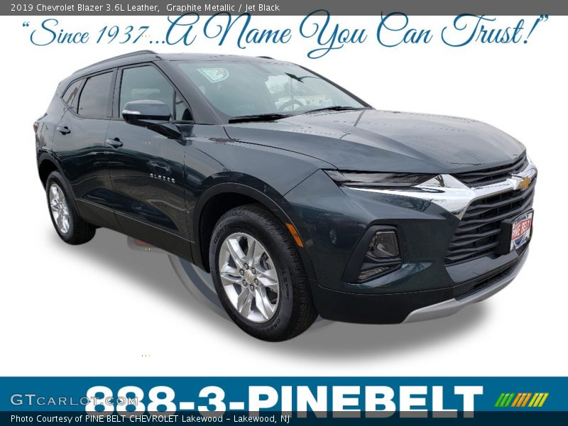 Graphite Metallic / Jet Black 2019 Chevrolet Blazer 3.6L Leather