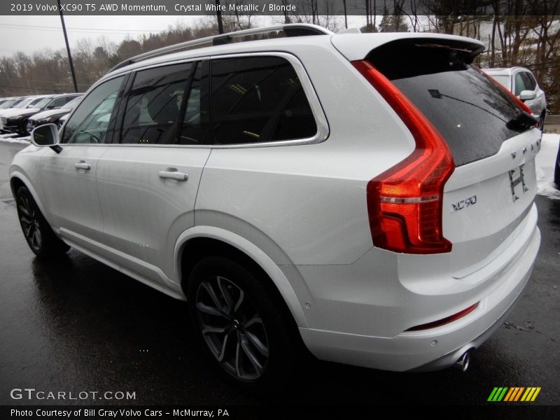 Crystal White Metallic / Blonde 2019 Volvo XC90 T5 AWD Momentum