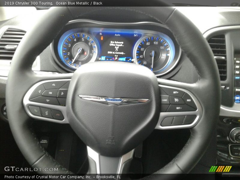 Ocean Blue Metallic / Black 2019 Chrysler 300 Touring