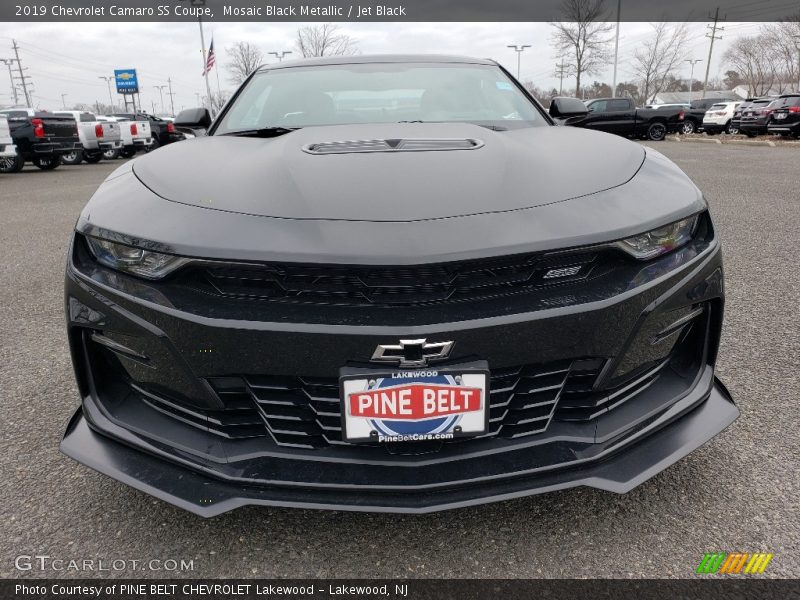 Mosaic Black Metallic / Jet Black 2019 Chevrolet Camaro SS Coupe