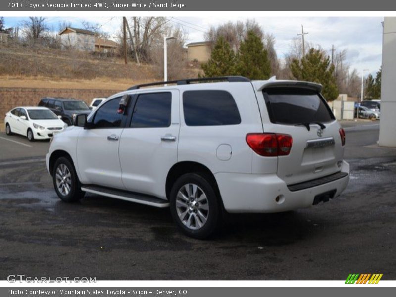 Super White / Sand Beige 2013 Toyota Sequoia Limited 4WD