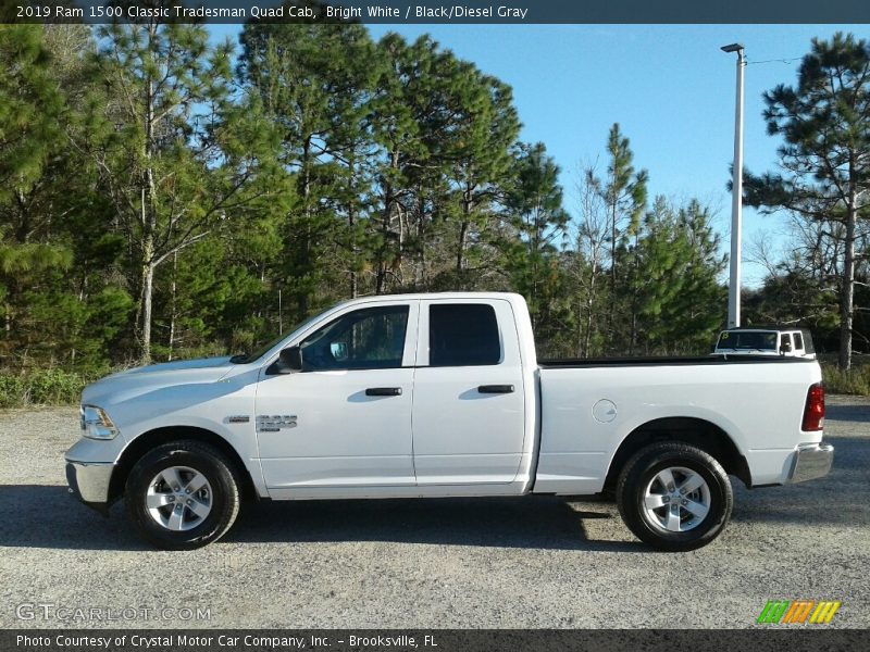 Bright White / Black/Diesel Gray 2019 Ram 1500 Classic Tradesman Quad Cab