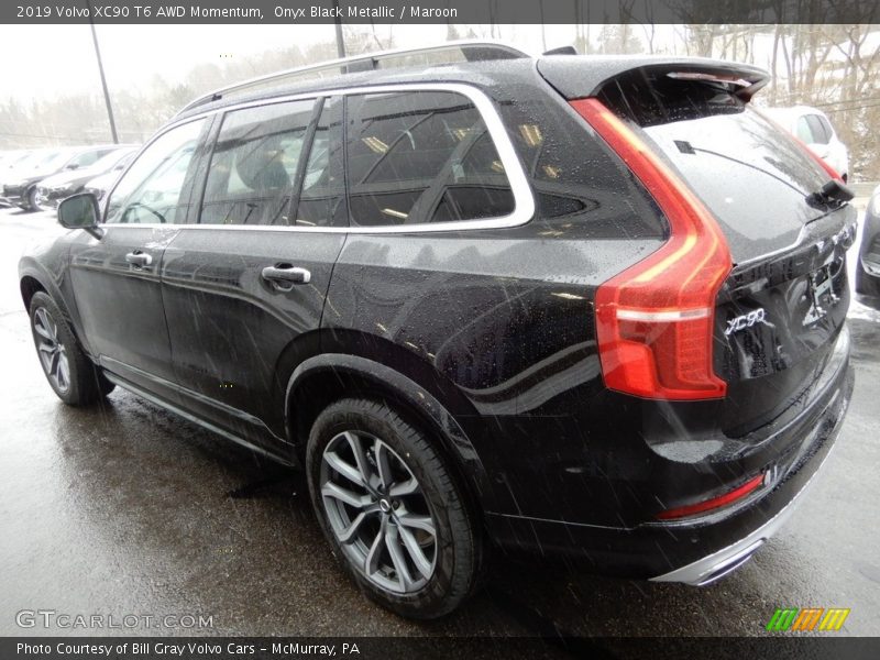 Onyx Black Metallic / Maroon 2019 Volvo XC90 T6 AWD Momentum