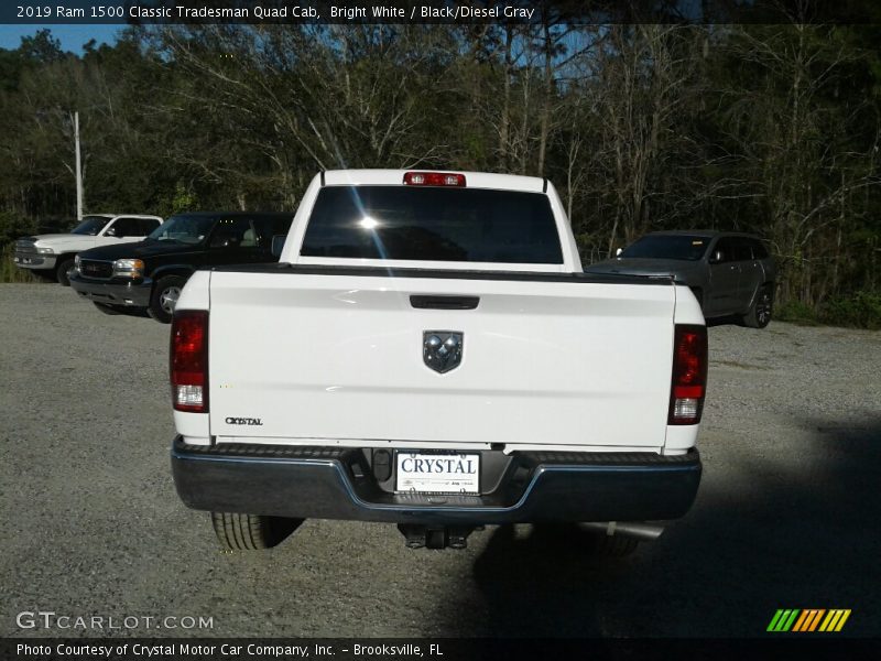 Bright White / Black/Diesel Gray 2019 Ram 1500 Classic Tradesman Quad Cab