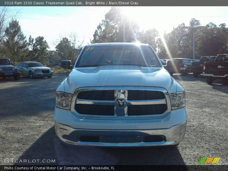 Bright White / Black/Diesel Gray 2019 Ram 1500 Classic Tradesman Quad Cab